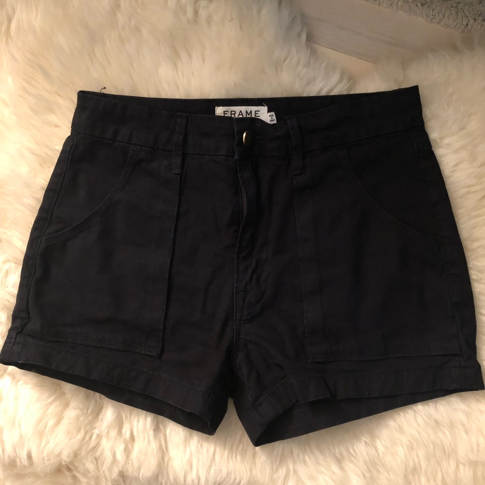 Frame Denim khaki deep navy shorts-25 excellent!